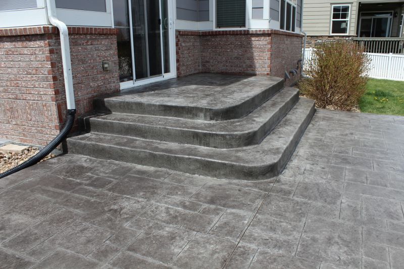 Stamped Concrete Patio Installation detail